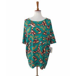 Lularoe Irma Short Sleeve Top Pullover Shirt S Small